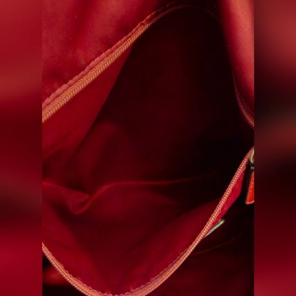 Coach Poppy Limited Ed Secret Admirer Signature Tote Brown & Red - Picture 9 of 15